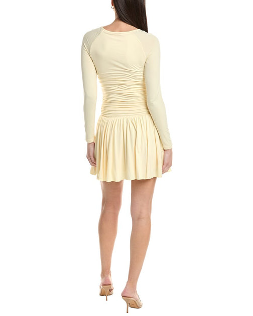 To My Lovers Mini Dress Yellow Large 3