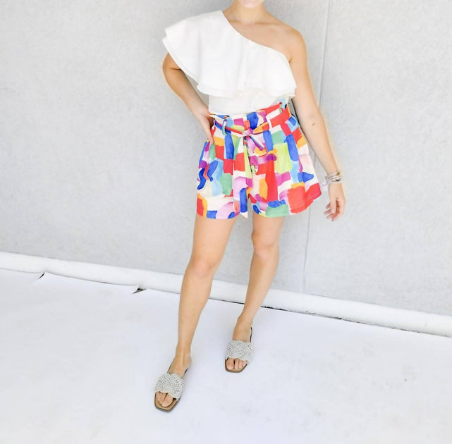 Flying Tomato Shorts mit Gürtel Multi Large 2