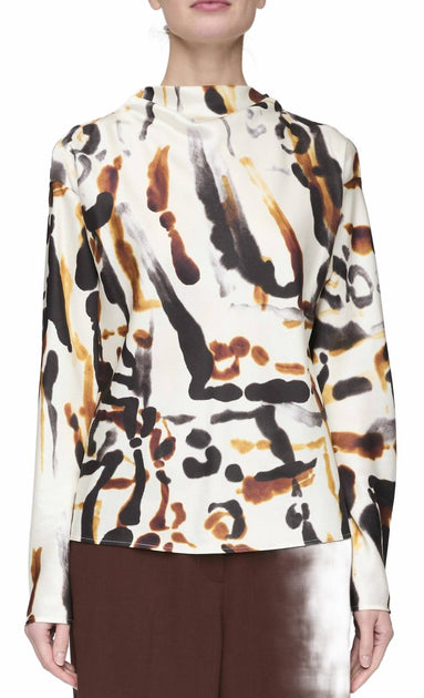 A.L.C. Georgia Top Animal Print US 6 2