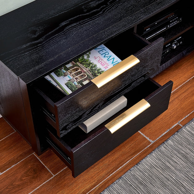 SEI Malone Black Entertainment Console 4