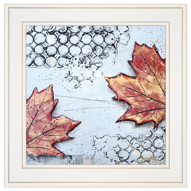 Hivvago Channeling Fall 3 Framed Print Wall Art White 3