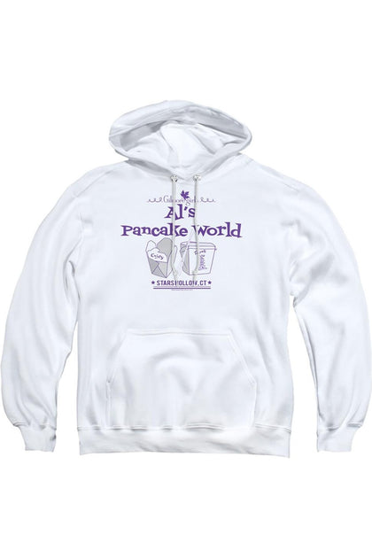 Gildan Gilmore Girls Pancake World Hoodie White Small 2