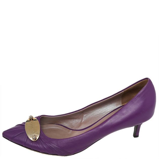 Versace Pointed Toe Pumps Purple EU 41 3