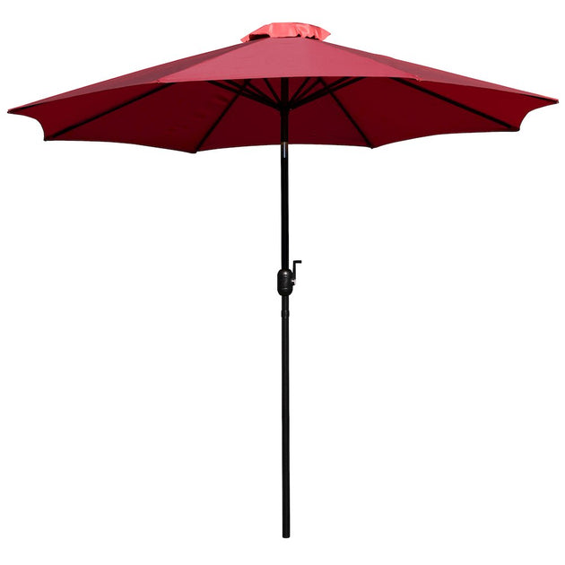 Flash Furniture 9 ft Round Umbrella Red 2