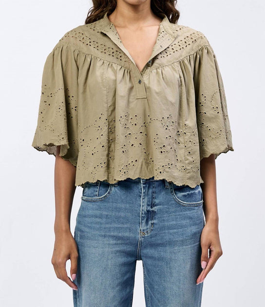 Dear John Denim Elodia Top Green Small 2