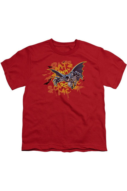Gildan Batman Bats Dont Scare Me T-Shirt Red Medium 2