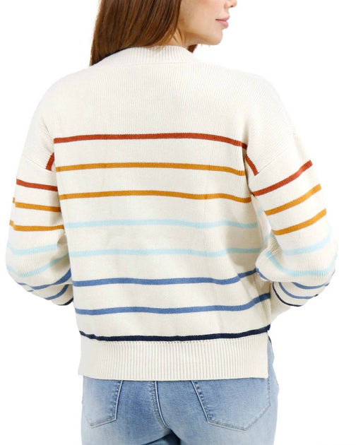 Pull Col Rond à Rayures Grace and Lace Multicolore XLarge 4