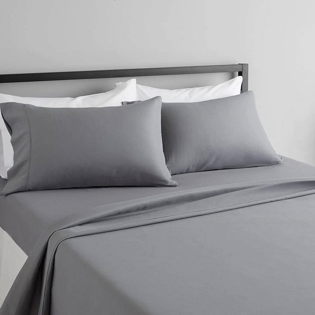 Hivvago Sheet Set Silver Grey Queen 2