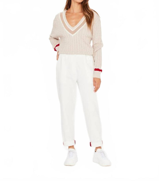 The Upside Boston Pant White Small 2