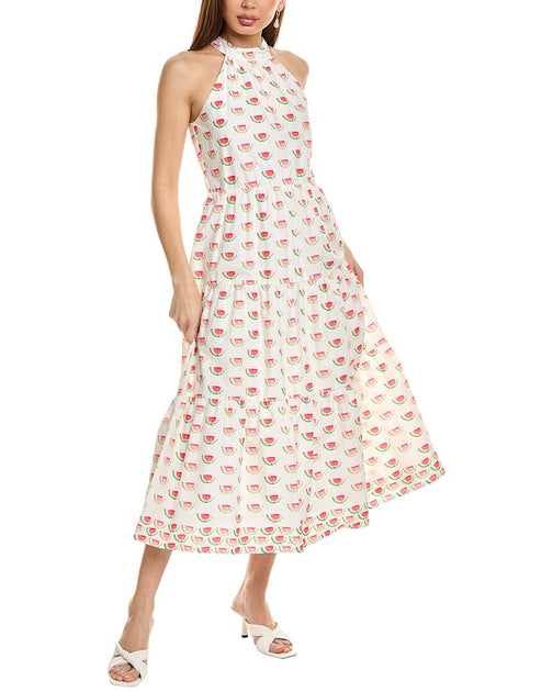 Flora Bea NYC Kelay Maxi Dress White Large 2