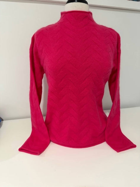 Tyler Boe Basketweave Sweater Pink Medium 3