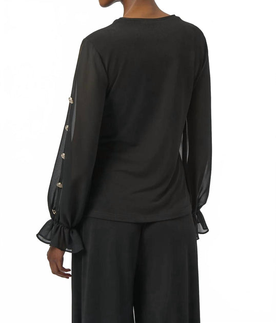 Joseph Ribkoff Top Black UK 12 3
