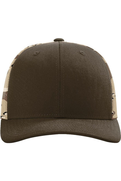 Richardson Printed Mesh-Back Trucker Cap Black One Size 2