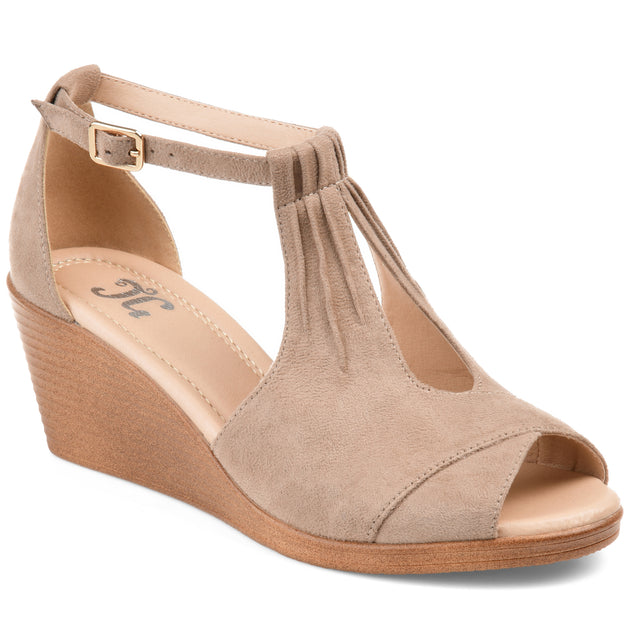 Journee Collection Kedzie Wedge Red US 7 2
