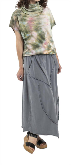Cynthia Ashby Jade Asymmetrical Skirt Grey Small 2