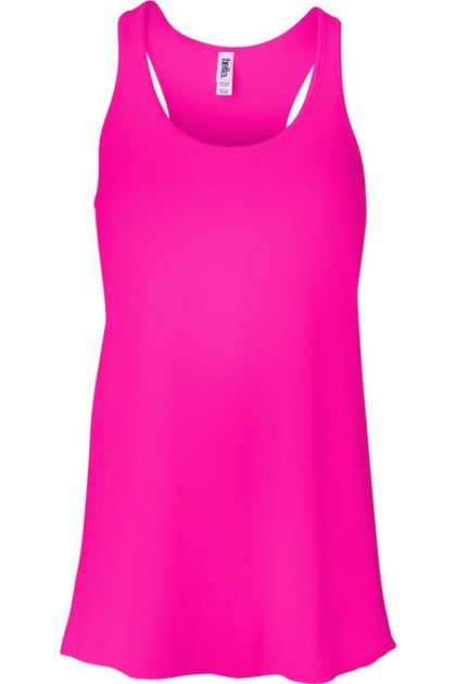 BELLA + CANVAS Damen Flowy Racerback Tank Pink XSmall 2