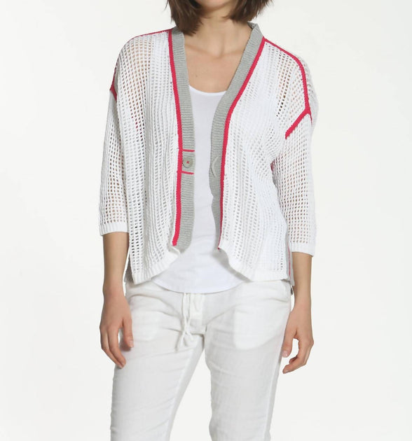 LABEL+thread Refresh Cardigan White Large 2