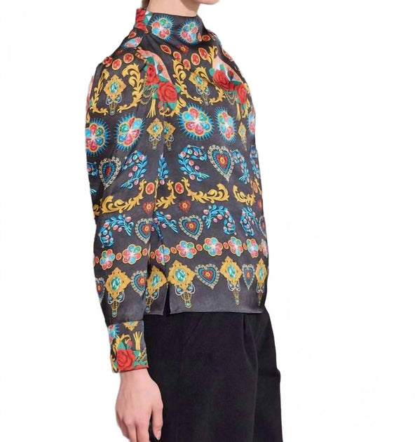 Alden Adair Scarlett Top Multicolor L 3