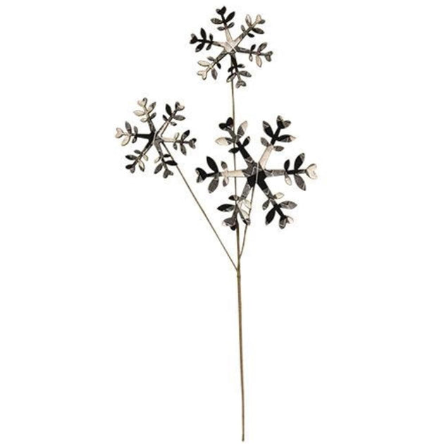 Hivvago Schwarz-Weiß Karierter Schneeflocken-Pick 14" 2