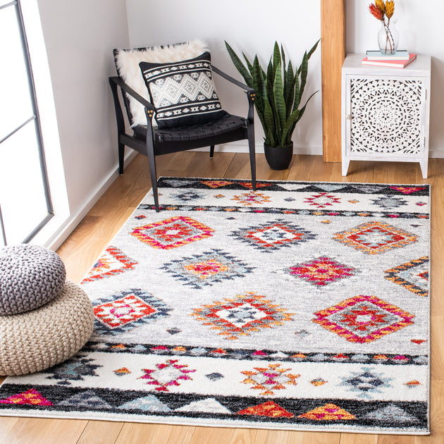 Safavieh Adirondack ADR245 Area Rug Grey Red 2