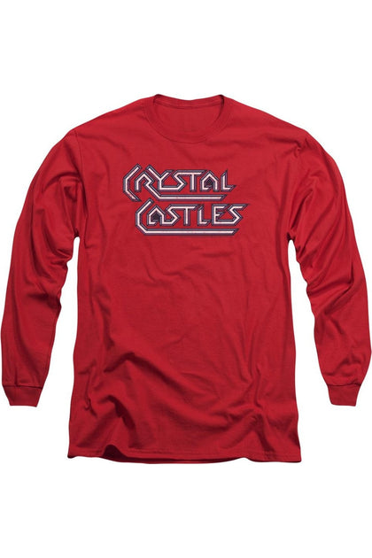 Gildan Atari Crystal Castles Logo Long Sleeve T-Shirt Red XXL 2