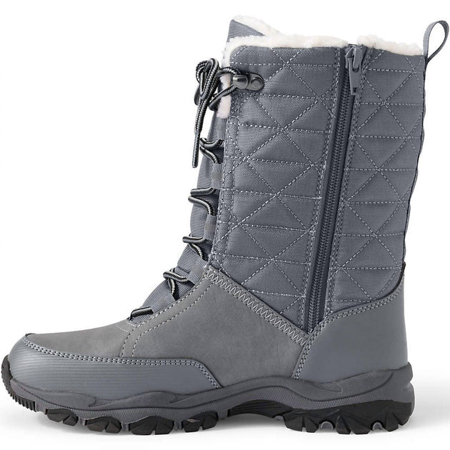 Lands' End Squall Winter Boots Grey US 7 4