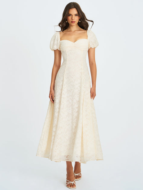 Miss Circle Pandora Maxikleid Beige Large 4