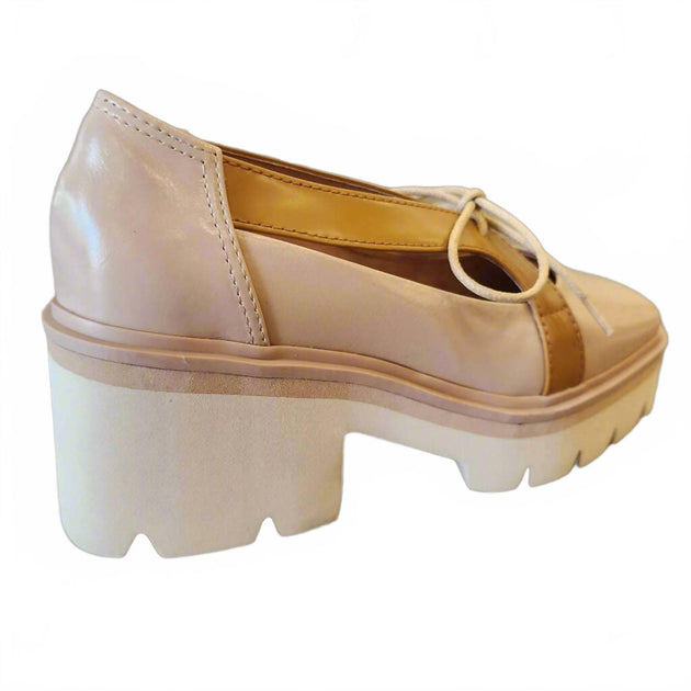ALL BLACK Little Bow Lug Heeled Pump White 37 3