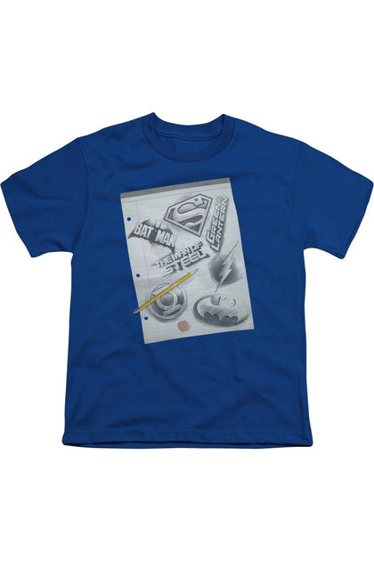 Gildan DC Comics Logo Youth T-Shirt Blue XLarge 2