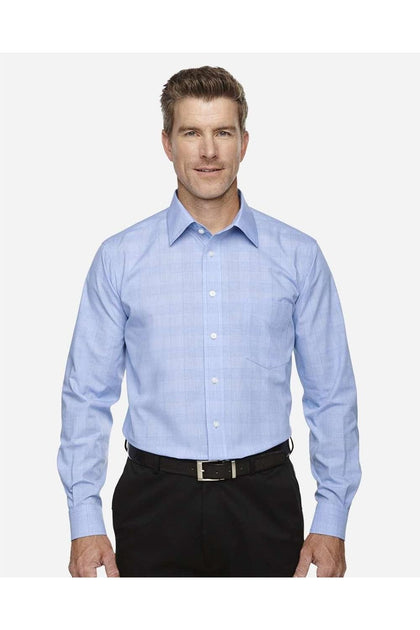 Devon & Jones Crown Collection Glen Plaid Dress Shirt Multi Large 4