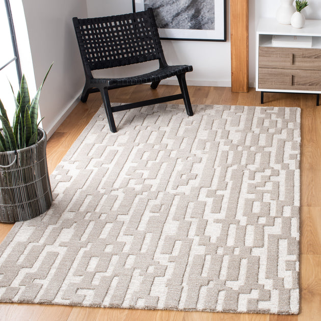 Safavieh Cambridge Hand Made Area Rug Beige/Grey 2