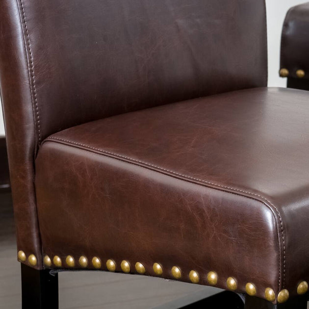 Streamdale Upholstered Counter Stool Brown 4
