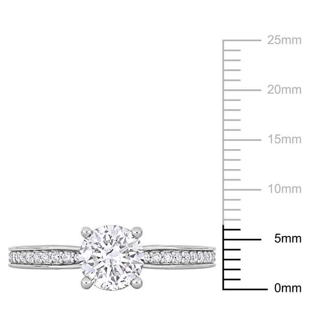 Mimi & Max Solitaire Ring White Gold US 5 4