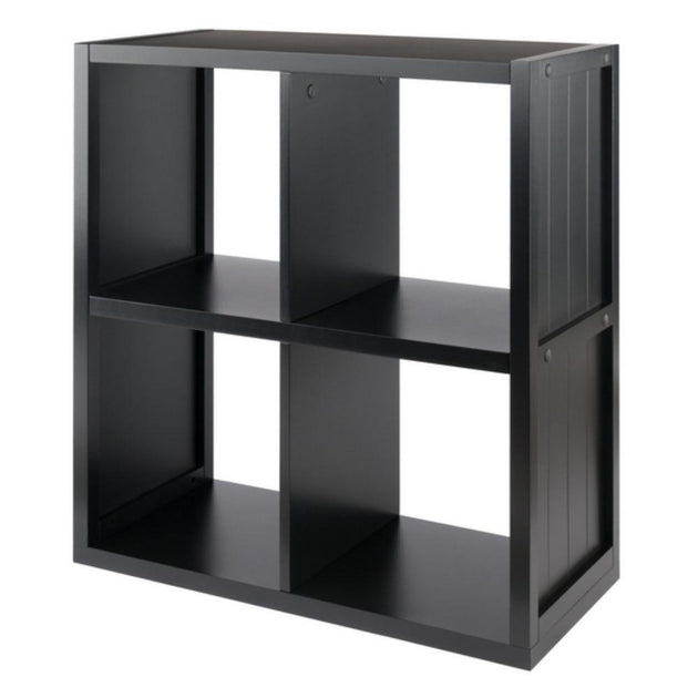 Hivvago Timothy 2x2 Storage Cube Shelf Black 2