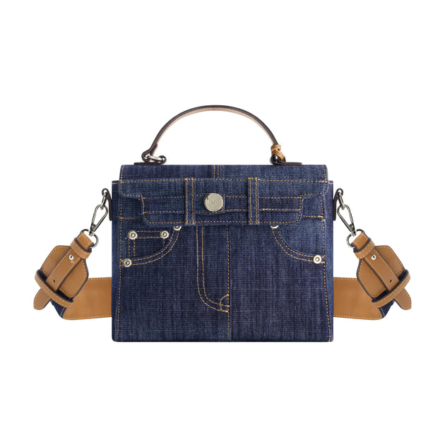 True Religion Jean Pocket Mini Flap Blue Mini Bag 2