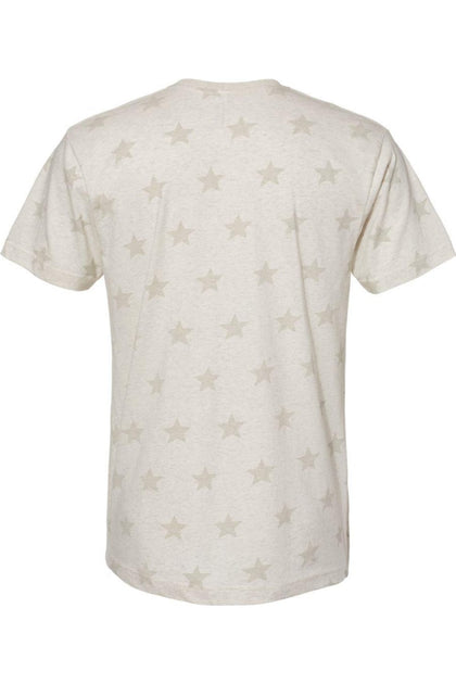 Code Five Star Print Tee Beige Small 3