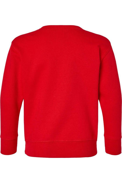 Rabbit Skins Toddler Fleece Crewneck Sweatshirt Red 3T 3