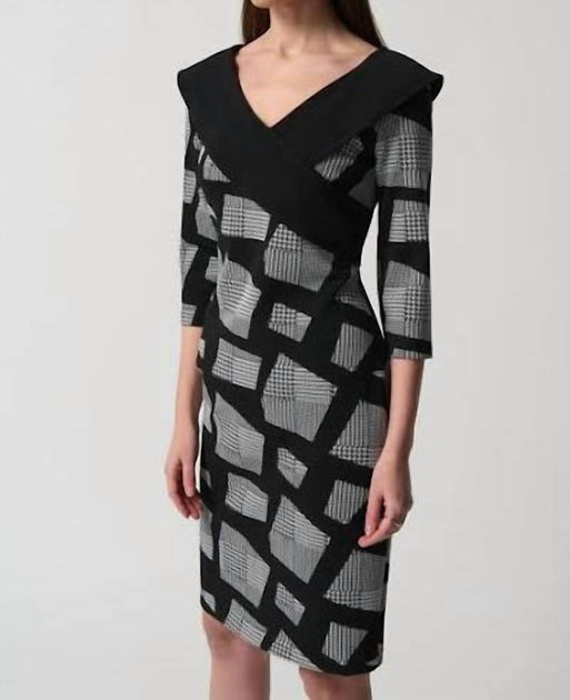 Joseph Ribkoff Fall Dress In Multi