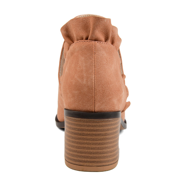 Journee Collection Lennie Bootie Brown 5.5 4