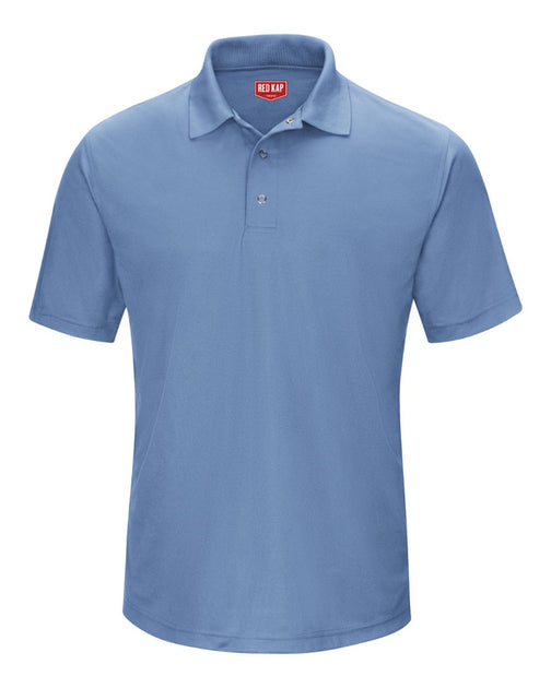 Red Kap Performance Knit Gripper-Front Polo Blue XXXLarge 5