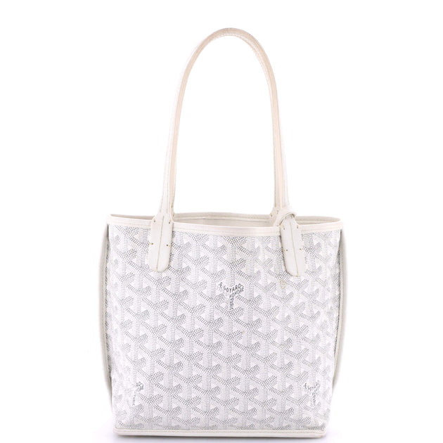 Goyard Anjou Reversible Tote Printed Coated Canvas Mini White Small 2