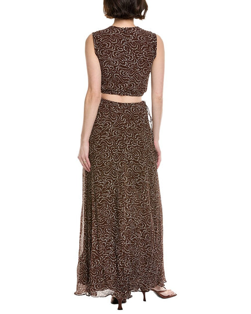 rag & bone Brianna Maxi Dress Brown 0 3