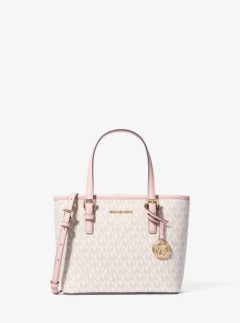 Michael Kors Outlet Jet Set Travel Extra-Small Logo Top-Zip Tote Bag