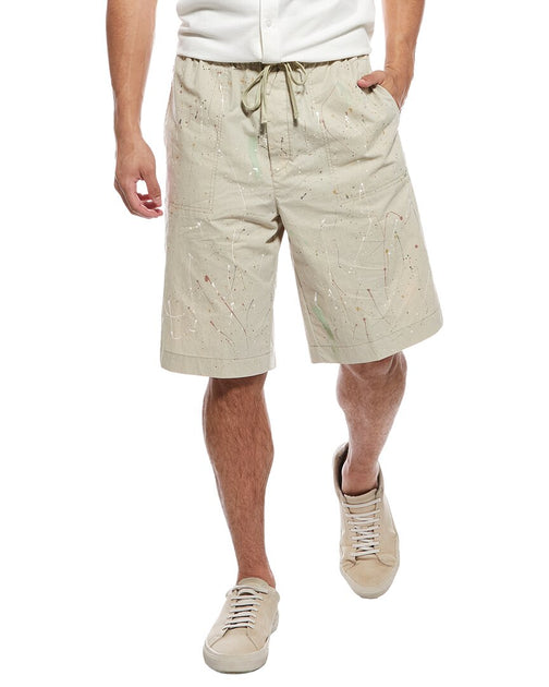 ATM Anthony Thomas Melillo Splatter Painted Short Red Large 3