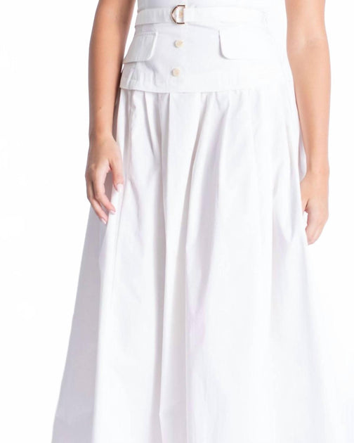 Karina Grimaldi Coral Midi Dress White Small 3