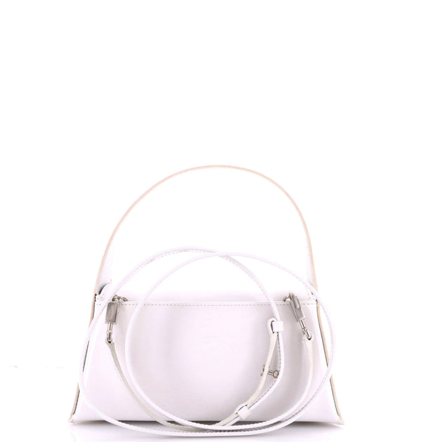 Salvatore Ferragamo Prisma Hobo Bag Patent Mini White Small 4
