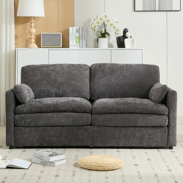 Streamdale Cozy Loveseat Sofa Beige 6