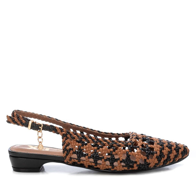 Xti 45123 Slingback Flats Brown 9.5 2