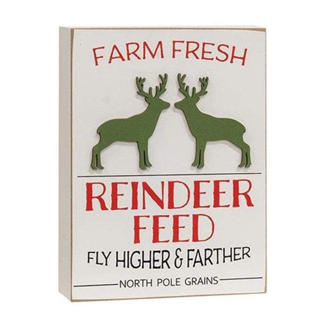 Hivvago Farm Fresh Reindeer Feed Box Sign 2