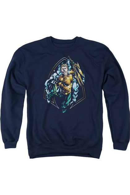 Gildan Justice League of America Crewneck Sweatshirt Blue Medium 2